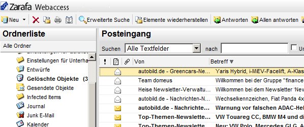 MailStore und Zarafa Update in unserem DemoCenter