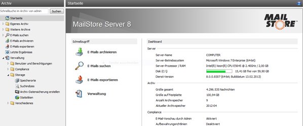 MailStore Archivansicht